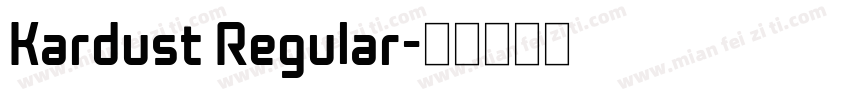 Kardust Regular字体转换